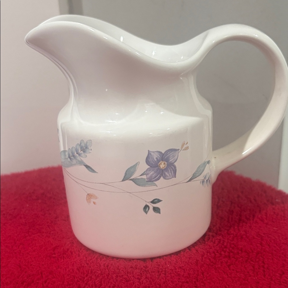 Small Floral Pfaltzgraff Ceramic Pitcher